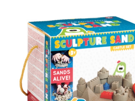 Sandskulpturer (Borg sæt med 2kg Kinetisk sand) | Leksaker - Kreativitet - Spela degen | GameStuff