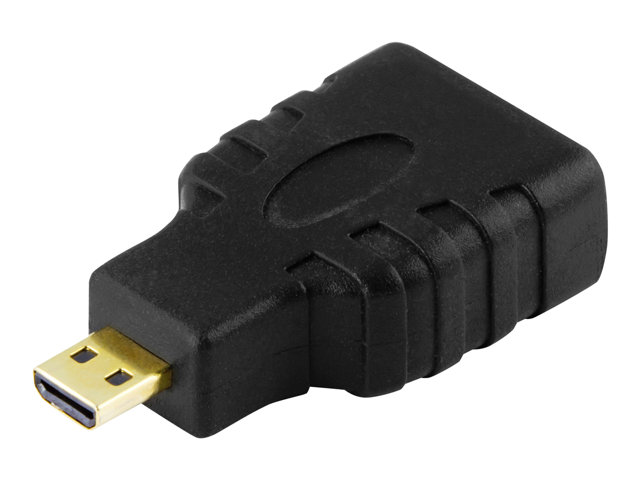 Deltaco Hdmi-24 - Hdmi Adapter - Hdmi (Hun) Bis Micro Hdmi (Han) - Sortieren