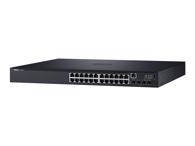 Dell Networking N1524p - Switch - L2+ - Administreret - 24 X 10/100/1000 + 4 X 10 Gigabit Sfp+ - Front Til Ryg-Luftstrøm - Monterbar På Stativ - Poe+