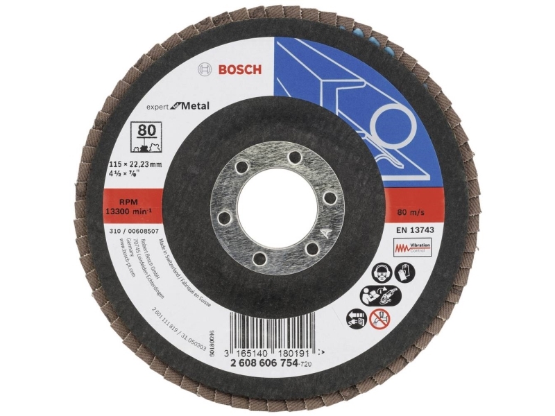 Bosch Accessories 2608606754 Lamelskiver Diameter 115 mm N/A 1 stk | Elverktyg - Tillbehör - Tillbehör till Slipmaskin | GameStuff