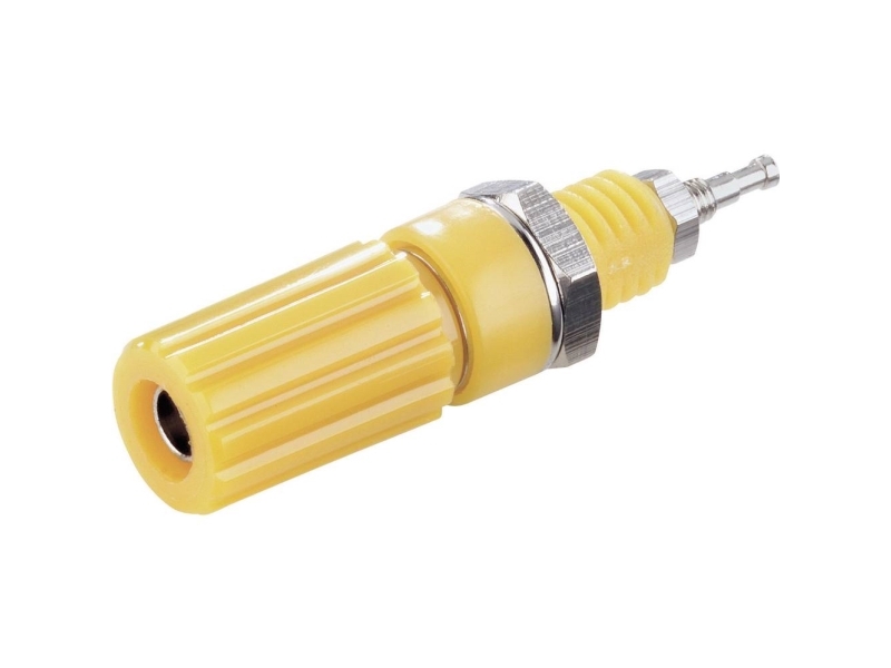TRU COMPONENTS TC-R1-9 Yellow Polklemme Gul 10 A 1 stk