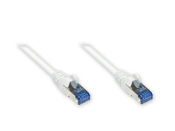 Rns Patchkabel Med Låsbar Næsebeskyttelse, Cat. 6A, S/Ftp, Pimf, Halogenfri, 500Mhz, Hvid, 1M, Gode Forbindelser (8060-H010w)