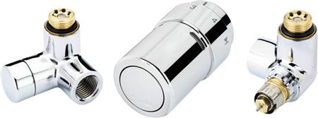 Danfoss Ventilsatz Typ Rtx Inkl. Rücklaufthermostat Zur Erfassung Der Wassertemperatur. Rechtsmontage Des Regelventils/Rtx Rücklaufthermostats.