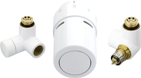 Danfoss Ventilsatz Typ Rtx Inkl. Rücklaufthermostat Zur Erfassung Der Wassertemperatur. Rechtsmontage Des Regelventils/Rtx Rücklaufthermostats.