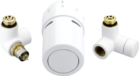 Danfoss Ventilsatz Typ Rtx Inkl. Rücklaufthermostat Zur Erfassung Der Wassertemperatur. Linksmontage Des Regelventils/Rtx Rücklaufthermostats.