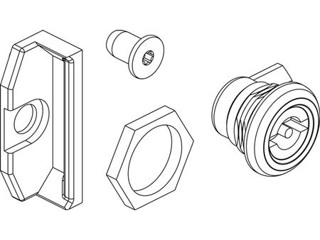 Dubbel lopplås 3MM 0703-0001S | EL Artiklar - Elcentral - Diverse utrustning för svarta tavlor | GameStuff