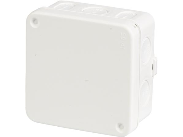 Abb Abzweigdose Ap75 2,5 Weißabmessung: 38X75x75 Mm Halogenfreimit 10 Membranen, Ip 65