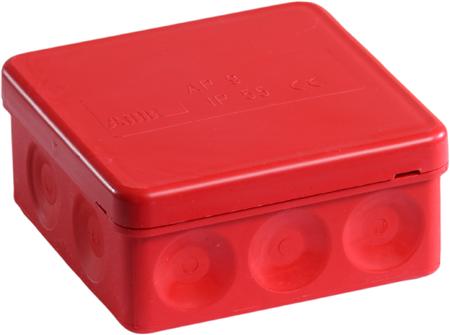 Abb Abzweigdose Ap9 2.5 Mit 10 Membranen Hxbxd: 39X85x85 Mm Ip65 Halogenfrei Rot