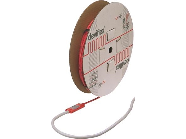 DEVIflex 18T (18W/m) serieresistiv värmekabel för inbäddning i betong eller liknande för golvvärme