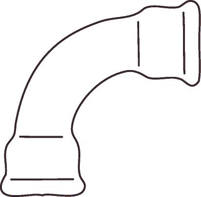 Bending 90Gr S. 3/4 - Ärmel-Ärmel