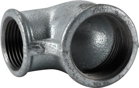 Vinkel 90° Galvaniseret Muffe/Muffe 4