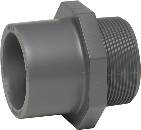 Pvc Überg.Nip. 1 X 32/25Mm - M. Klæbemuffe Og Klæbestuds. Pn16