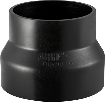 50 X 40 Mm Reduktion Centrisk Sort Peh Geberit