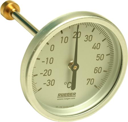 Thermometer Typ Tch 80 - -30+70 Gr. Ø80mm 100Mm