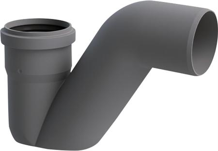 Unidrain-Wasserschleusenleitung Ø75mm - Horizontal, P-Wasserschleuse