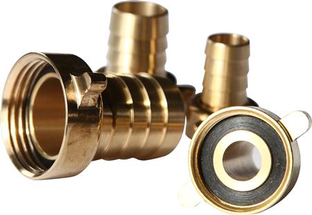 Schlauchverbinder 1/2 - 1/2 Eingang Und Für 1/2 Schlauch. Chrom