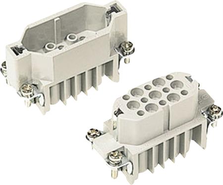 Harting Han D Steckverbinder, Einsatztyp 10A Crimpanschluss Max 2,5Mm2, 10A 15 Polig