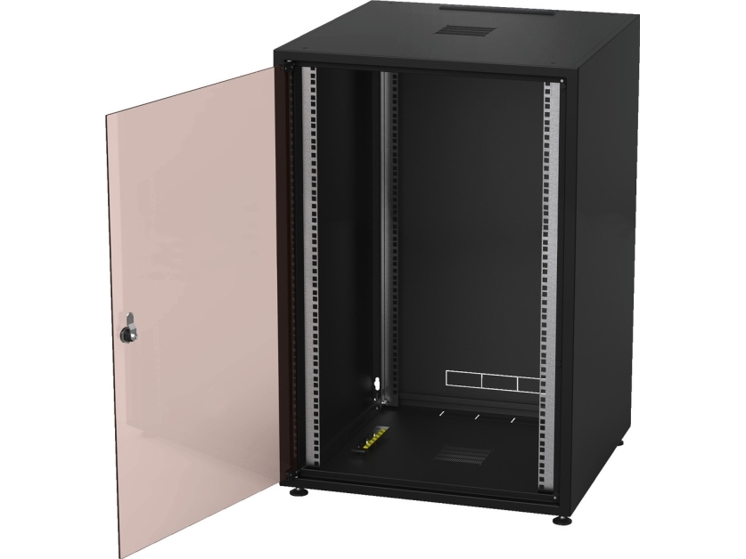 Rack-18Gd/Sw Metalrack Gulv 18U