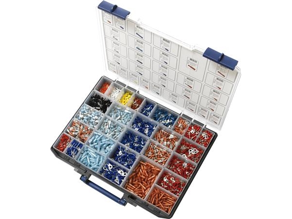 Isolerade kabelskor och genomföringar 2900st assorterade levereras i sortimentslåda | Verktyg & Verkstad - Handverktyg - Knivar | GameStuff