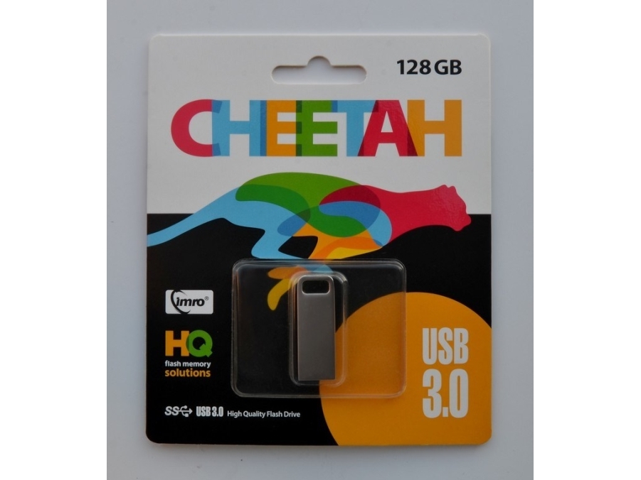 Imro Usb 3.0 Cheetah/128Gb Usb Flash Drive 3.2 Gen 1 (3.1 Gen 1) Chrome Silver