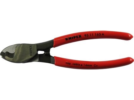 Knipex Kabelsaks - Til Cu- Og Al-Kabler, En- Og Flertrådede - 95 11 165 A