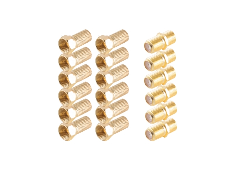 Shiverpeaks Bs15-300014, F-Type, F, F, Guld, 6,7 Mm, 18 Stk