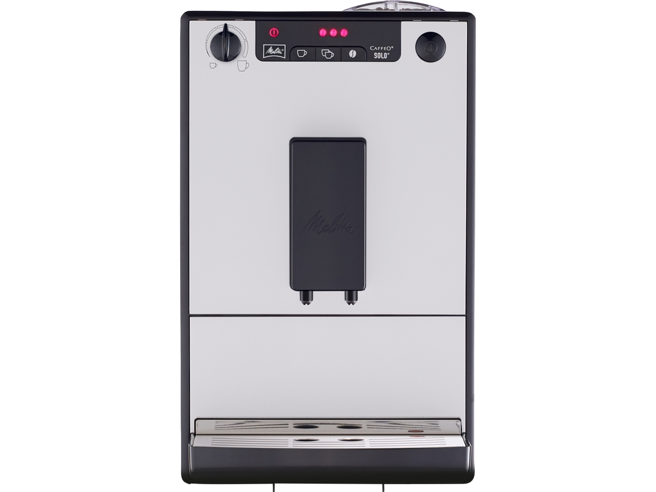 Melitta 6774120, Espressomaschine, 1,2 L, Kaffeebohnen, Eingebautes Mahlwerk, 1400 W, Silber