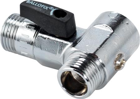 Broen Ballofix Mellemstykke 1/2" Med Kontraventil Og Dobbelt Afspæring