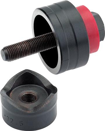 CIMCO Hulstanser rund M16/Ø16,2mm stålplade max. 2mm (ST 37) forboring Ø10mm trækbolt 9,5x50mm