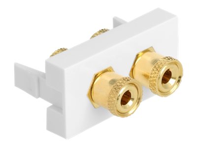 Delock Easy 45 Modul 2 X Polklemme, Farbring Rot / Schwarz 22,5 X 45 Mm, Weiß, 45 Mm, 22,5 Mm, 39 Mm, 1 Stück(E), Polybag