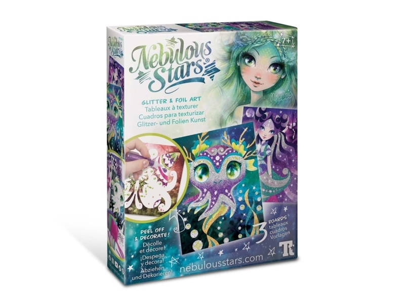 Nebelförmiger Stern Glitter &Amp Folienkunst Geschenkbox