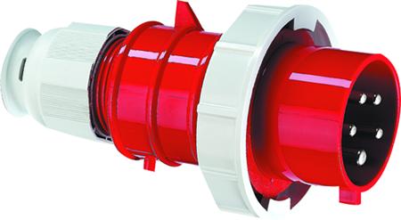 Bals Cee Stikprop H6 400V 32A 4 Polet Rød Multigrip, Skrue Forniklet Ip67, Polyamid