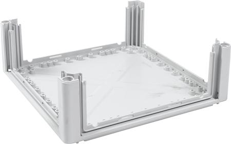 Ensto Cubo P Hängeschrank Polycarbonatboden 300 X 300 X 102 Mm 4 Flanschöffnungen