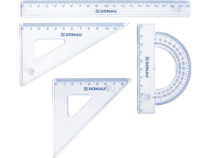 Donau Geometrieset Donau Klein Mit Aufhänger Transparent