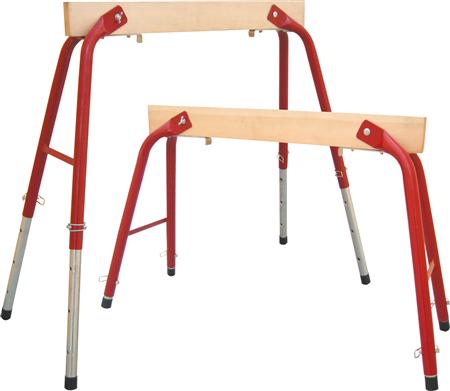2 st fällbara bockar med 4 höjdinställningar från 60 till 90 cm | Verktyg för elektricitet - Diverse verktyg för elektricitet | GameStuff