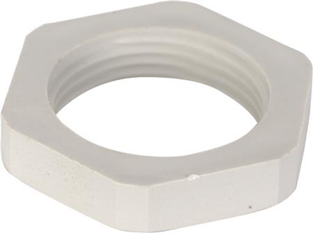 JACOB Mutter PG16i enligt UL94 V-0polyamid, ljusgrå RAL 7035 | EL Artiklar - Andra EL - Starka kraftartiklar | GameStuff