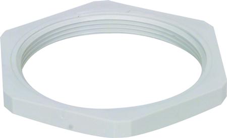 JACOB Mutter M50x1,5 polyamid, ljusgrå RAL 7035 | EL Artiklar - Andra EL - Övriga | GameStuff