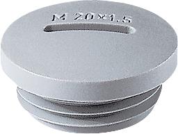 JACOB Blindprop M12x1,5 IP54 polyamid, grå RAL 7001 | Annan EL - Artiklar med hög strömstyrka | GameStuff