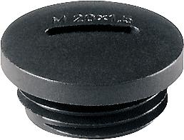 JACOB Blindprop M12x1,5 IP54 polyamid, sort RAL 9005 | Annan EL - Artiklar med hög strömstyrka | GameStuff