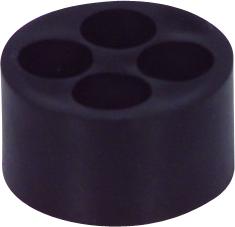 Jacob Multipakning Perfect M25 Kabel Ø4x5mm Tpe Gummi, Sort