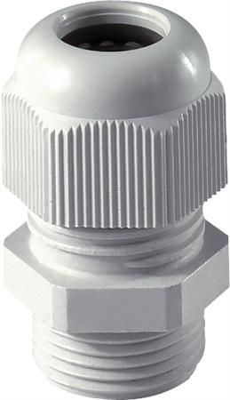 JACOB Gland Perfect M32x1,5 med reducerad klämbredd och lång gängad kabel Ø 12-20 mm IP68, UL polyamid, ljusgrå RAL 7035 | EL Artiklar - Andra EL - Övriga | GameStuff