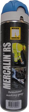 Mercalin Markierungsspray 500Ml - Rs Blau, Z.B. Für Asphalt, Beton, Gras, Schotter, Holz, Stein &Amp Eis