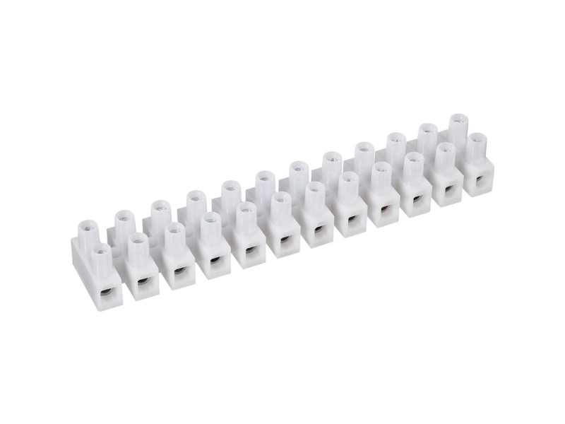 Tru Components Kronemuffe Fleksibel: 0.75-2.5 Mm² Stift: 0.75-2.5 Mm² Poltal: 12 Hvid 1 Stk