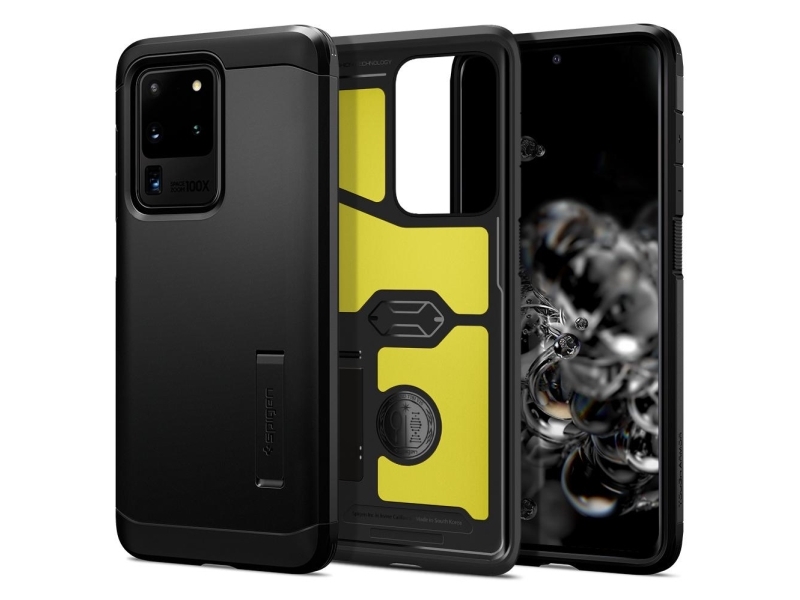 Spigen Tough Armor Skydd Samsung Galaxy S20 Ultra 17 5 Cm 6.9  " Sort