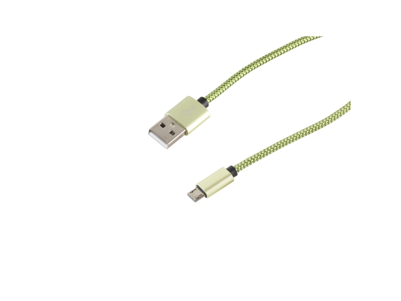S/Conn 14-50115, 0,9 M, Usb A, Micro-Usb B, Usb 2.0, 0,48 Gbit/Sec, Grün