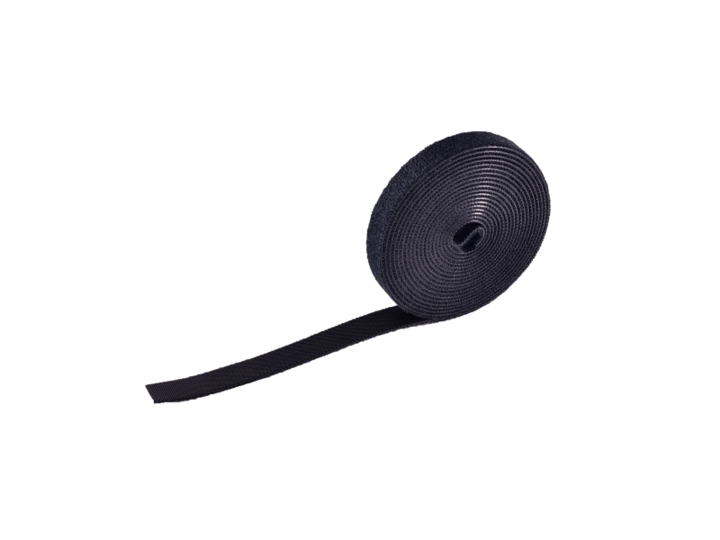 S-Conn 18-10008, Hook & Loop Cable Tie, Velcro, Sort, 3 M, 14 Mm, 1 Stk