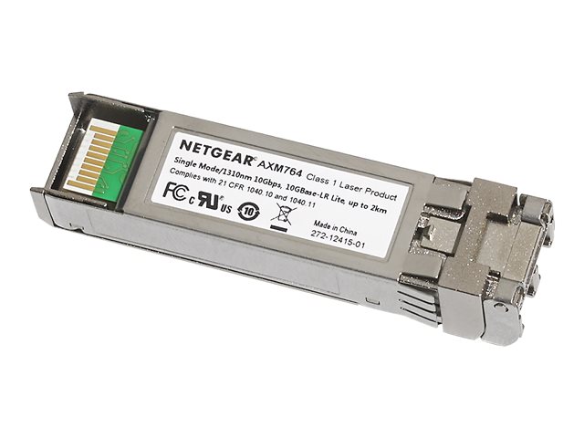 Netgear Prosafe Axm764 - Sfp+ Transceivermodul - 10Gbe - 10Gbase-Lrl - Lc Enkelttilstand - Op Til 2 Km - 1310 Nm - Für Netgear M4300-28G-Poe+