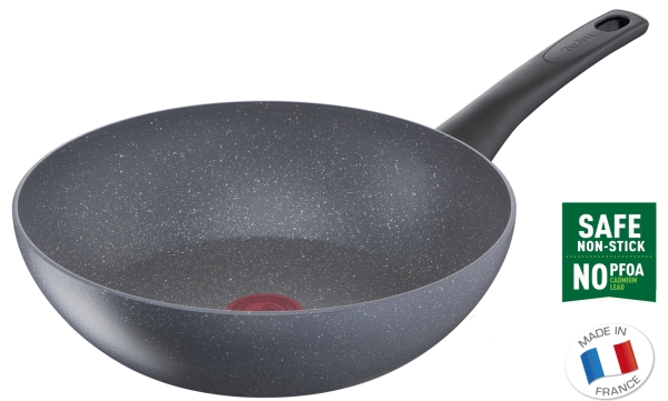 Tefal Healthy Chef G15019, Rund, Wok/Stirfry pande, Grå, 175 °C, Aluminium, Thermo-Spot