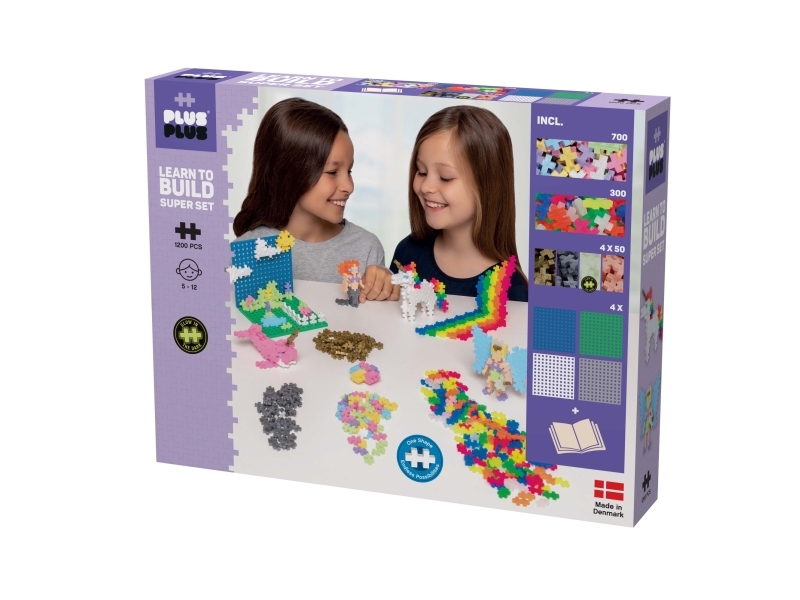 Plus-Plus Pastel Learn to build Super set