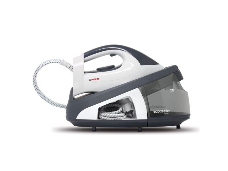 Polti Vaporella Simply Vs10.10, 2200 W, Keramiksohle, 6,5 Bar, 1,5 L, 120 G/Min, Grau, Weiß